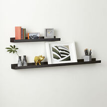 Online Designer Living Room metal gunmetal wall shelf 48"