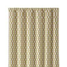 Online Designer Dining Room Moritz 50"x96" White and Gold Curtain Panel