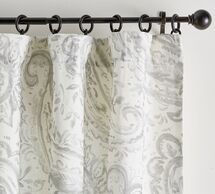 Online Designer Living Room Melana Paisley Rod Pocket Curtain