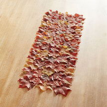 Online Designer Dining Room Faux Maple Leaves Table Runner