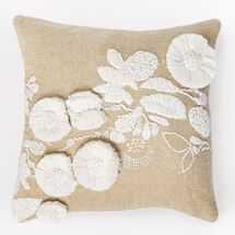 Online Designer Living Room Shadow Frond Silk Pillow Cover