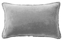 Online Designer Combined Living/Dining GRAY LUMBAR PILLOW