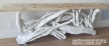 Online Designer Combined Living/Dining Drift Wood Console. 