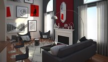 Online Designer Living Room 3D Model