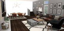 Online Designer Living Room 3D Model