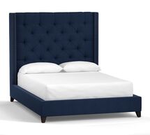 Online Designer Bedroom HARPER UPHOLSTERED TUFTED TALL BED & HEADBOARD