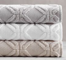 Online Designer Bathroom BLAKELY SCULPTED HYDROCOTTON TOWELS