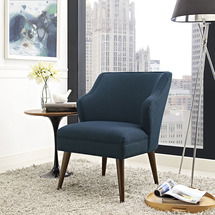 Online Designer Bedroom Mid-century Upholstered Fabric Armchair