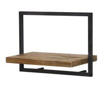 Online Designer Combined Living/Dining Stimson Metal Accent Shelf with Reclaimed Wood