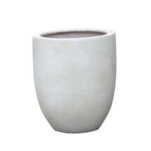 Online Designer Patio Bradford Planter, Medium Tall Planter, Ivory