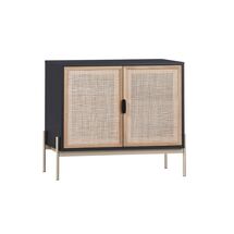 Online Designer Home/Small Office Lofted Rattan & Wood Buffet