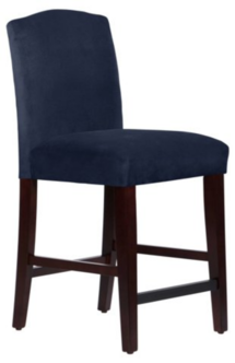 Online Designer Kitchen Marie Arched Counter Stool, Navy