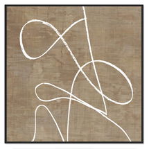 Online Designer Hallway/Entry Swooping Lines - Floater Frame Painting on Canvas