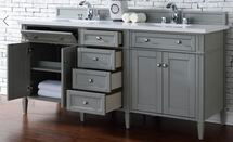 Online Designer Bathroom NEXTPREVIOUS 72" Brittany Double Vanity 