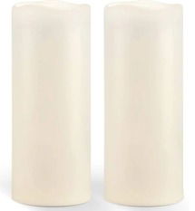 Online Designer Bathroom Waterproof LED with Timer Unscented Pillar Candle (Set of 2)