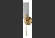 Online Designer Bathroom PENCIL ARM AND CRACKLE GLASS SCONCE