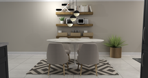 Online Designer Combined Living/Dining 3D Model