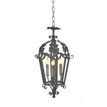 Online Designer Bedroom Italian 3 - Light Dimmable Lantern Geometric Chandelier