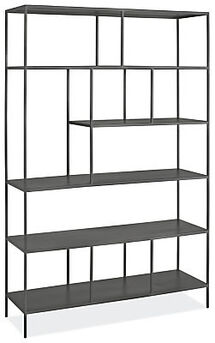 Online Designer Home/Small Office Foshay Bookcases in Natural Steel