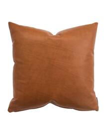 Online Designer Living Room Cognac Leather Pillow