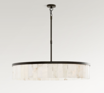 Online Designer Bathroom Windham Alabaster Tile Round Chandelier