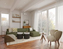 Online Designer Living Room 3D Model