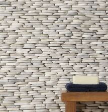 Online Designer Bedroom Nature Stacked Lombok Beige Pebble Mosaic Tile