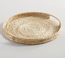 Online Designer Living Room Wynne Coil Handwoven Abaca Tray