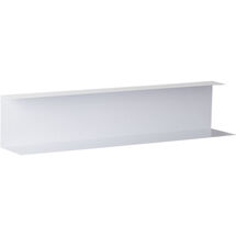 Online Designer Bedroom bent metal white wall shelf