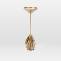 Online Designer Combined Living/Dining Faceted Brass Drink Table