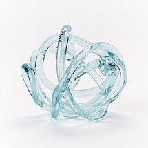 Online Designer Living Room Glass Knot, Extra-Large, Ice Blue