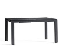 Online Designer Patio Indio 60" Metal Extending Dining Table, Slate