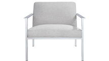 Online Designer Living Room Cue chair with chrome legs