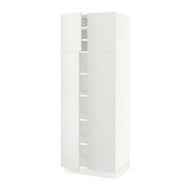 Online Designer Dining Room SEKTION High cabinet with shelves & 4 doors, white, Häggeby white