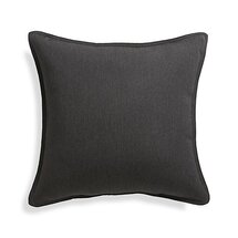 Online Designer Business/Office Sunbrella ® Charcoal 20" Sq. Outdoor Pillow