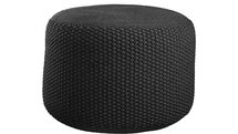 Online Designer Living Room Criss Knit Black Pouf