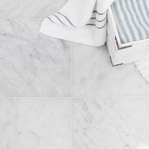 Online Designer Bathroom Carrara 12X12 Polished Marble Tile