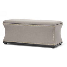 Online Designer Bedroom Baxton Studio Liverpool Upholstered Storage Bench