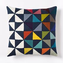 Online Designer Kids Room Wallace Sewell Multi Pinwheel Crewel Pillow Cover