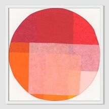 Online Designer Kids Room Framed Print - Colorblock Circle