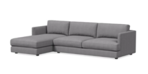 Online Designer Dining Room Haven 2-Piece Sleeper Sectional w/ Storage Chaise