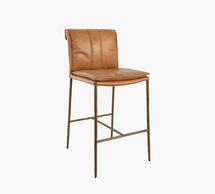 Online Designer Other Eugina Leather Bar Stools