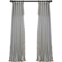 Online Designer Dining Room Single Curtain Panel WC (95"L x94"W)- Silver colour