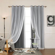 Online Designer Bedroom Draperies for WA & WB - Dark gray