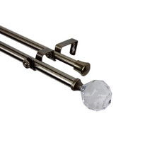 Online Designer Bedroom Curtain rod for Big window/door (170"W) - antique brass colour