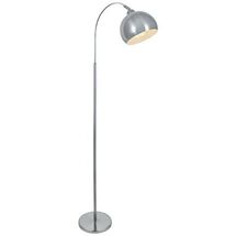 Online Designer Bedroom Lite Source Palesa Polished Steel Metal Floor Lamp