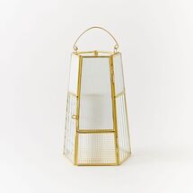 Online Designer Living Room Paneled Glass Lanterns