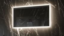 Online Designer Bathroom DIMMABLE BACKLIT MIRROR RECTANGLE 40 X 24