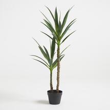 Online Designer Bathroom Faux Double Yucca Tree