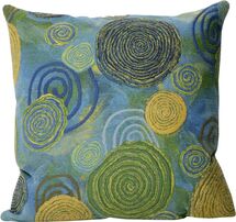 Online Designer Combined Living/Dining SCHUYKILL GRAFFITI SWIRL OUTDOOR THROW PILLOW